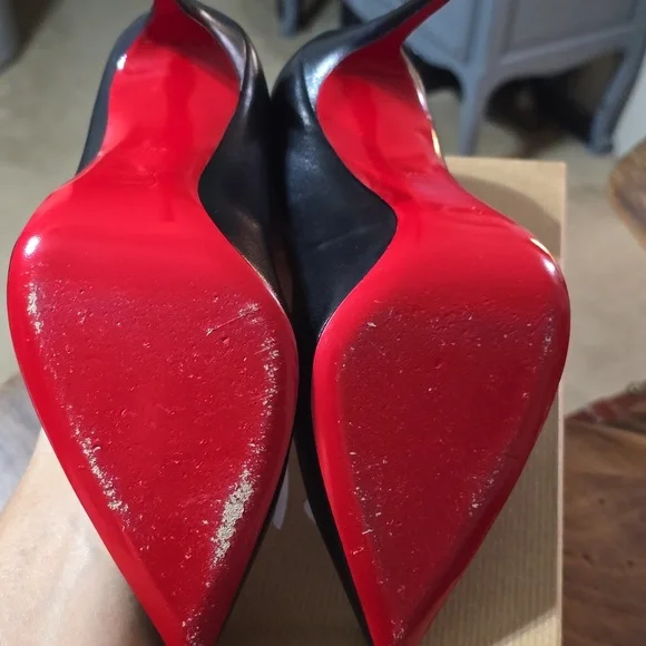 CHRISTIAN LOUBOUTIN Pigalle Follies 100 Nappa Shiny, Size 38.5 (Size 8) - Picture 8 of 16